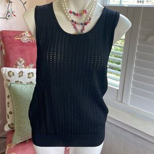 Kate Hill Black light Sweater Top XL